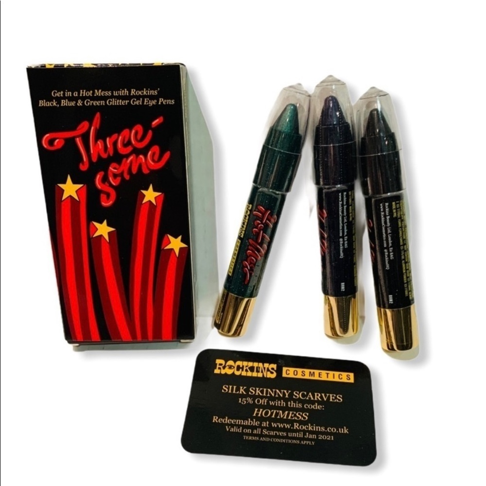 Rockins - Hot Mess Threesome Glitter Gel Pens